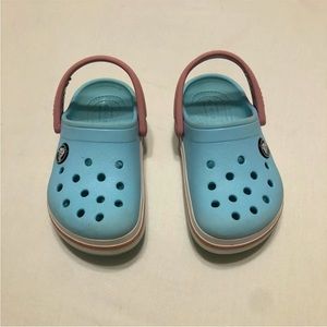 Kids Crocs C8 Light Blue/Pink
